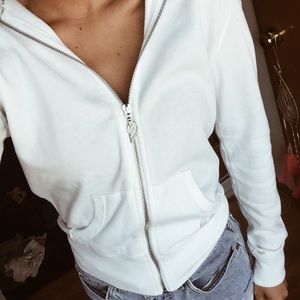 victoria’s secret supermodel zip-up hoodie